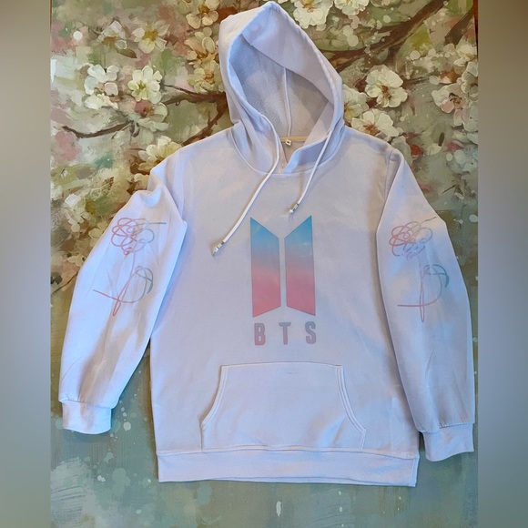 BTS Love Yourself Snowflake Zip-up Hoodie Available At